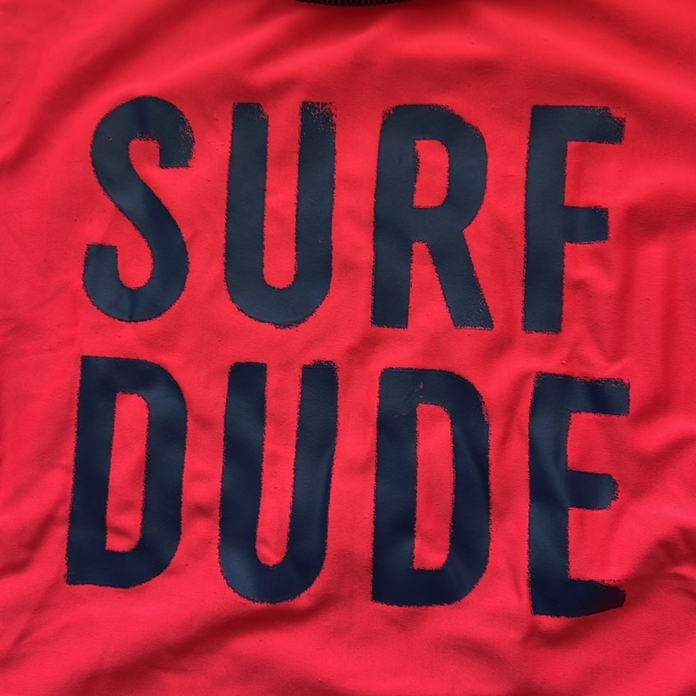 Carter's Surf Dude Red Rashguard - Picture 3 of 5